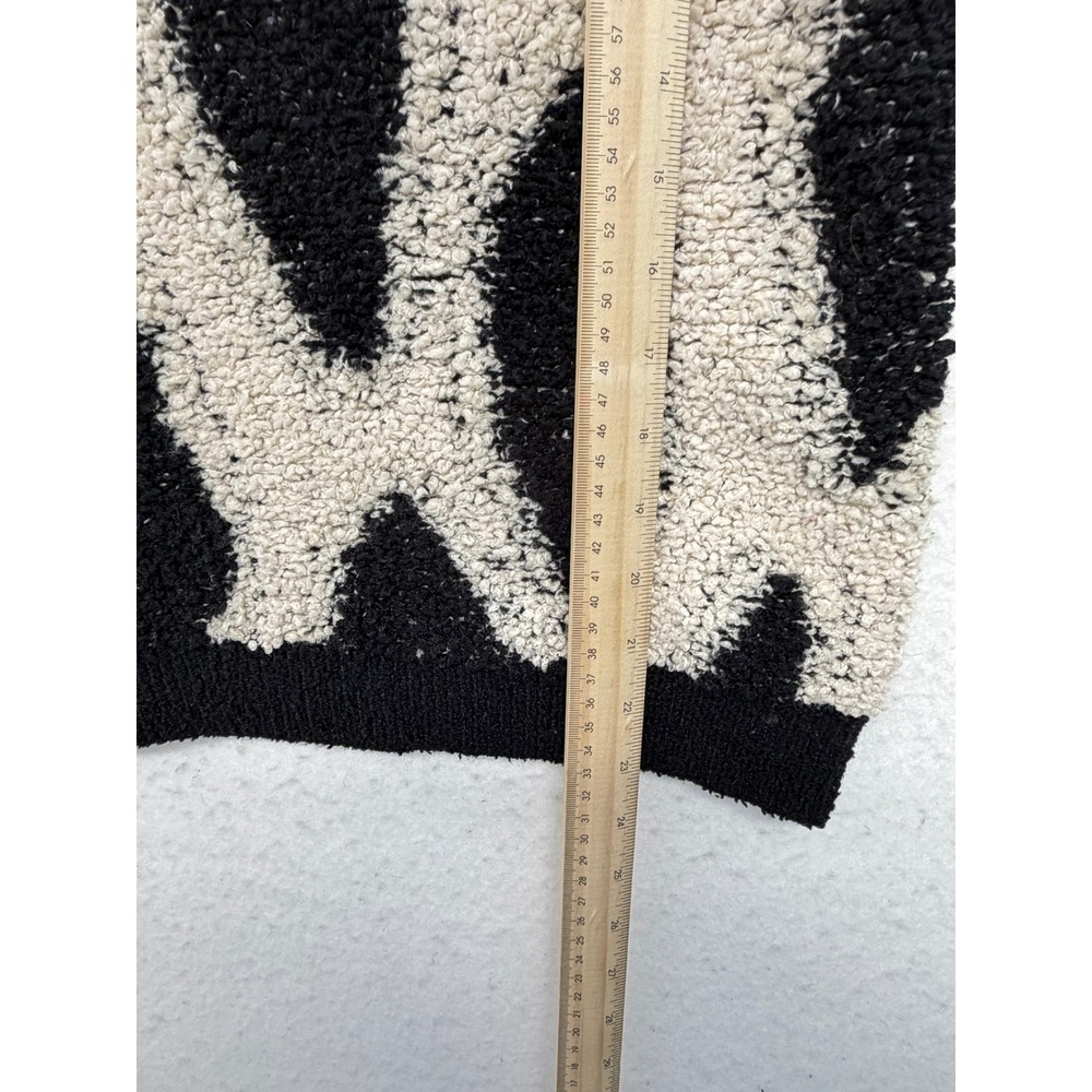 Sandy Liang x Target Women Black White Abstract Animal Print Fleece Hoodie S - Picture 8 of 9
